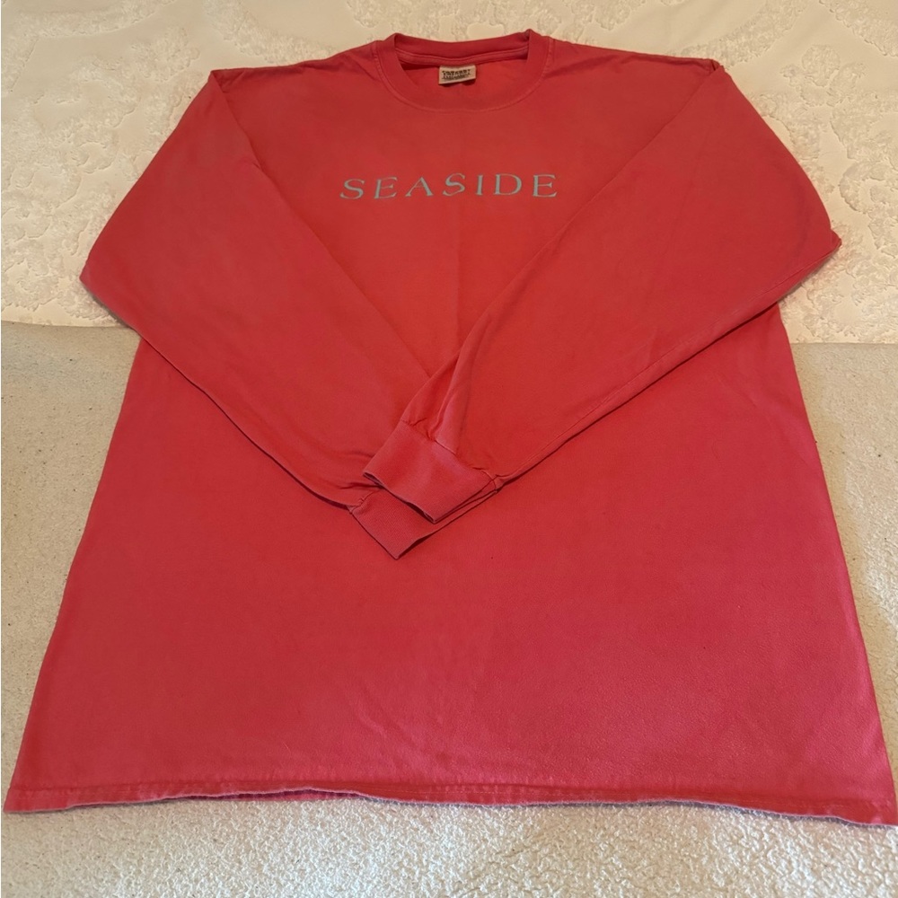 Seaside FL Long Sleeve Comfort Colors Watermelon Pink Shirt